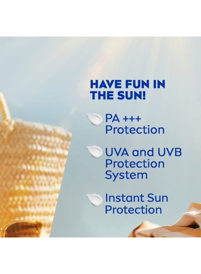 نيفيا واقي شمس نيفيا للرجال والنساء، مرطب وواقي من الشمس، 75 مل، عامل حماية من الشمس 30، واقي شمس متطور لحماية فورية للبشرة العادية | نظام حماية من الأشعة فوق البنفسجية UVA وUVB PA++ | مقاوم للماء | عبوة من قطعة واحدة - Image 4